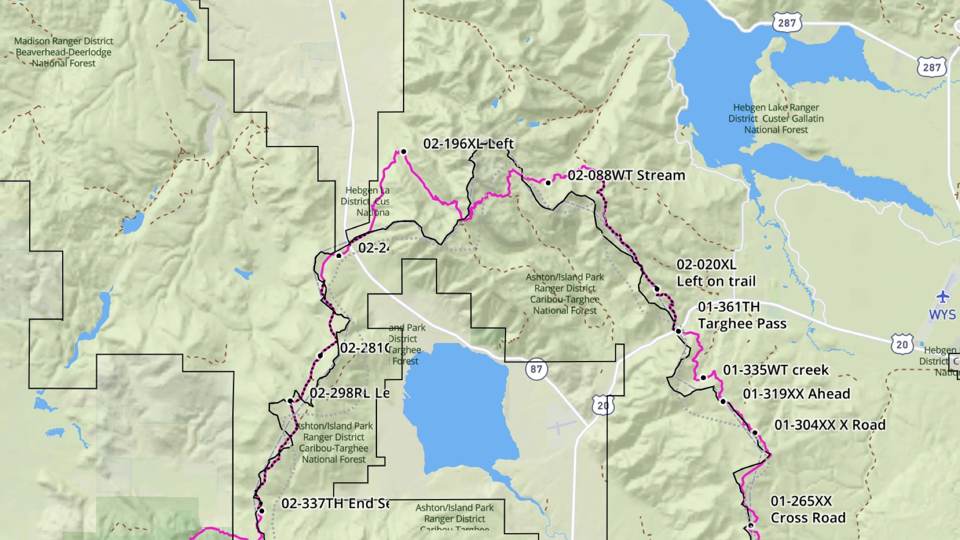 Continental Divide Trail - Targhee Pass Region